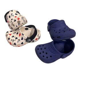 CROCS Baby Bundle - Blue and Nautical Print